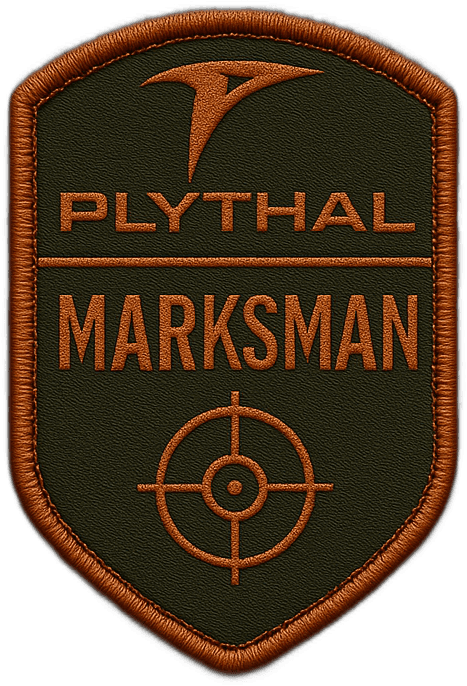 PLYTHAL Marksman rank badge