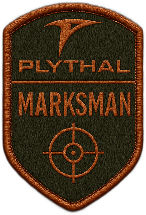 PLYTHAL Marksman rank badge